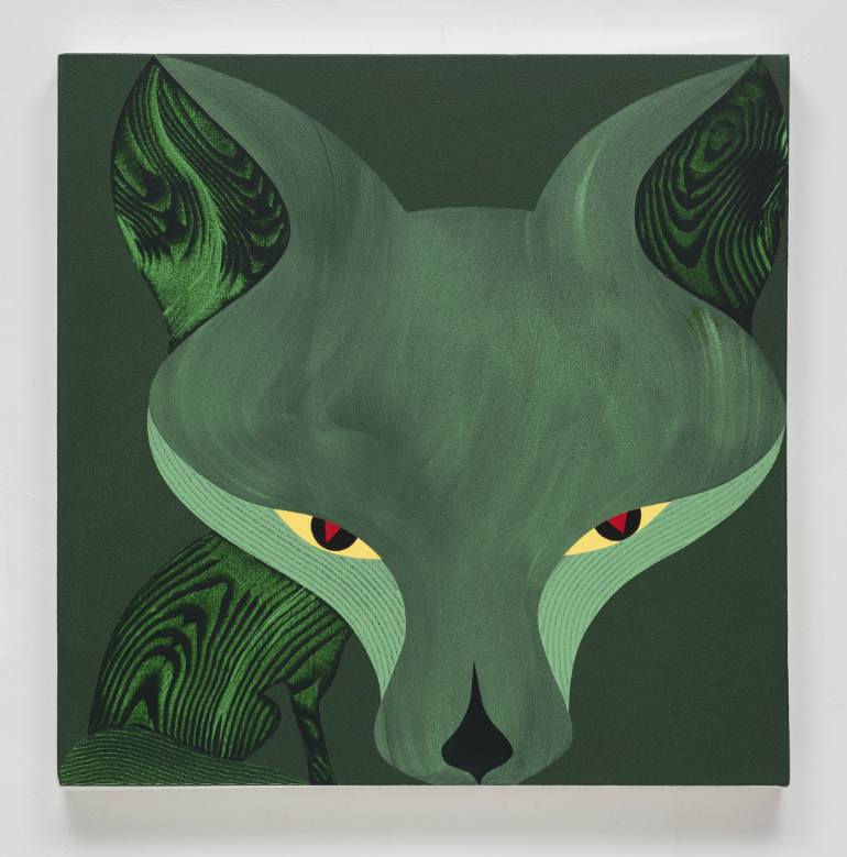 770x779 Saatchi Art Vixen Painting By Hilary Baker - Vixen Painting