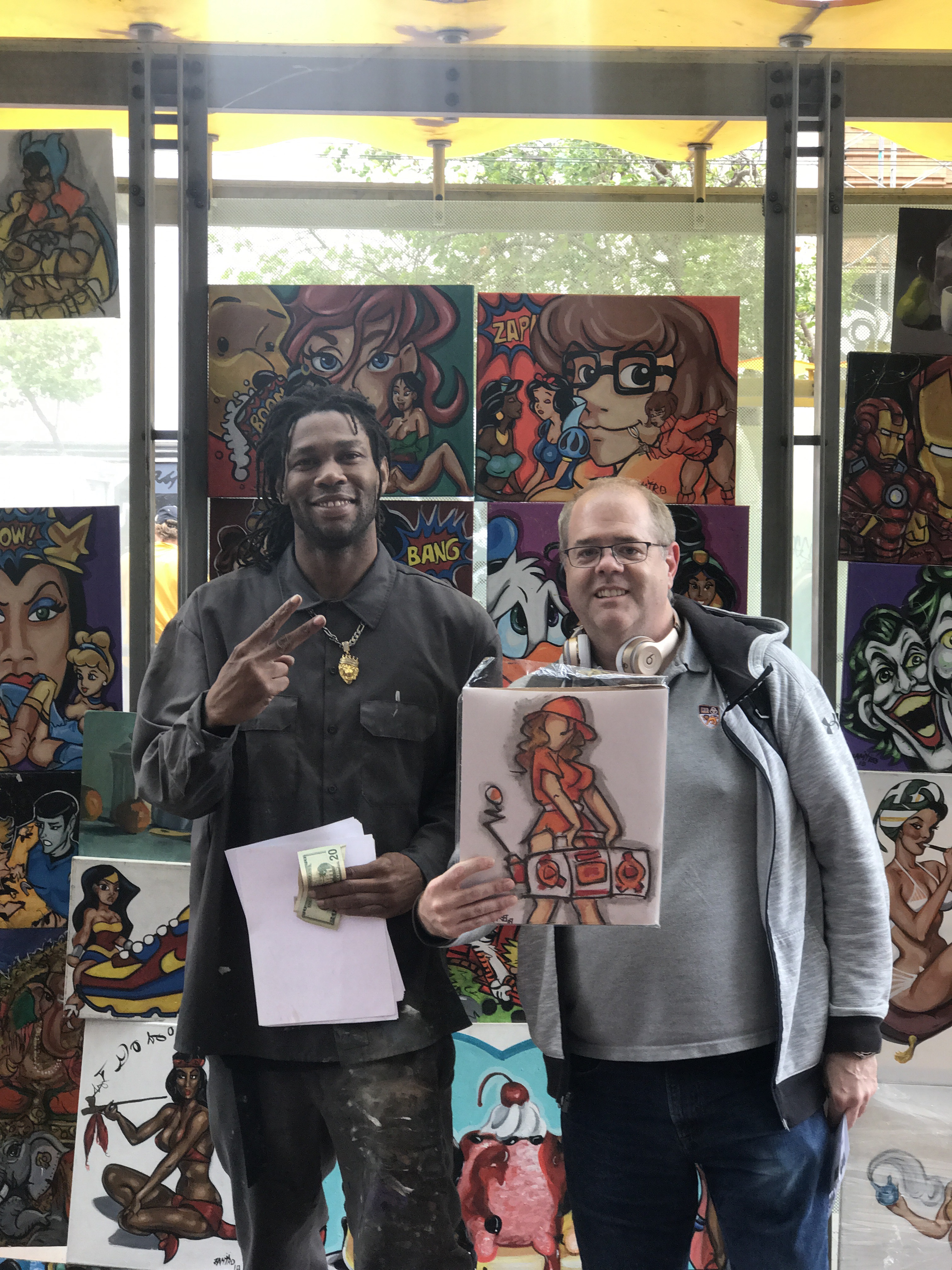 3024x4032 Sold My First Boombox Vixen Painting Urban Picasso Art - Vixen Painting