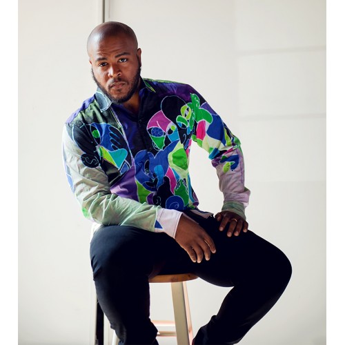 500x500 Vixen Painting Men's Button Up Shirt Vibrant - Vixen Painting