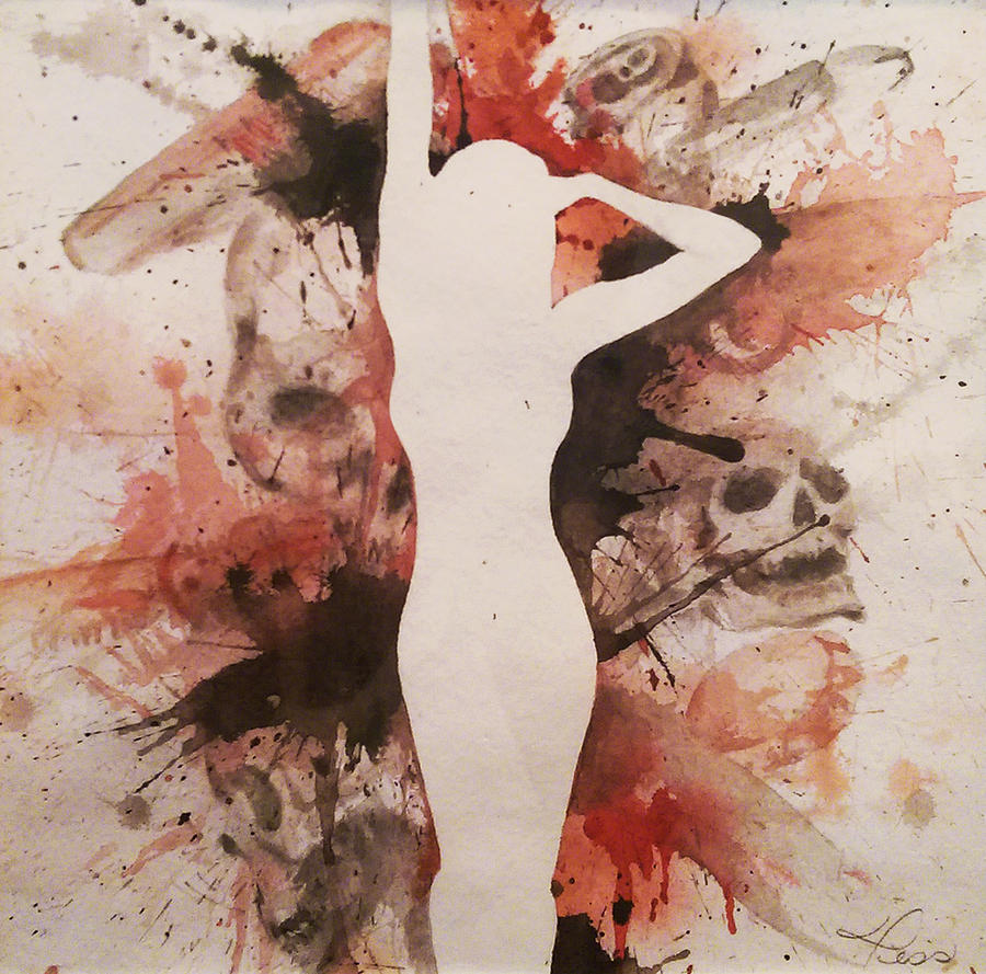 900x889 Vixen Painting By Tess Kamban - Vixen Painting