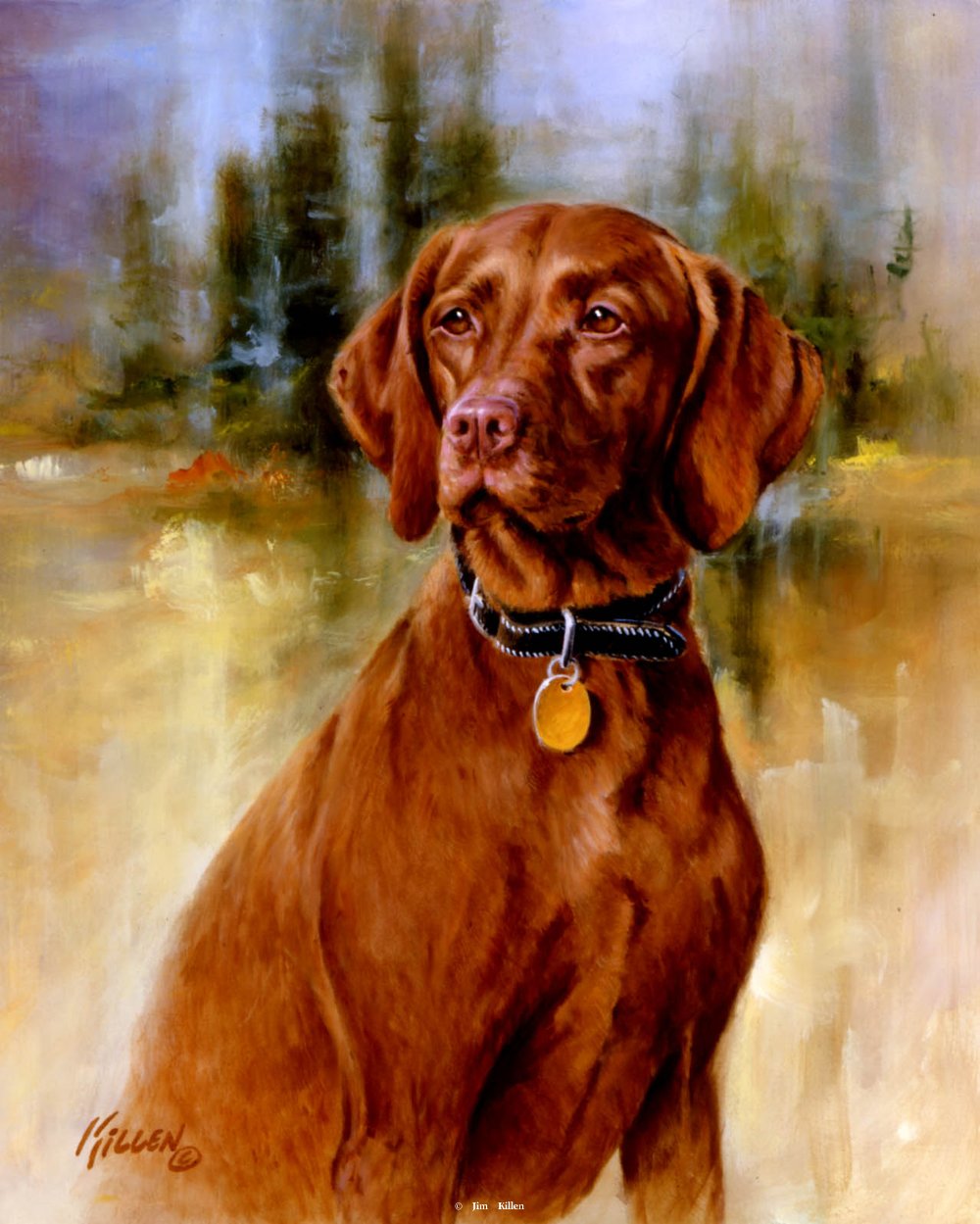 Vizsla Painting at PaintingValley.com | Explore collection of Vizsla ...