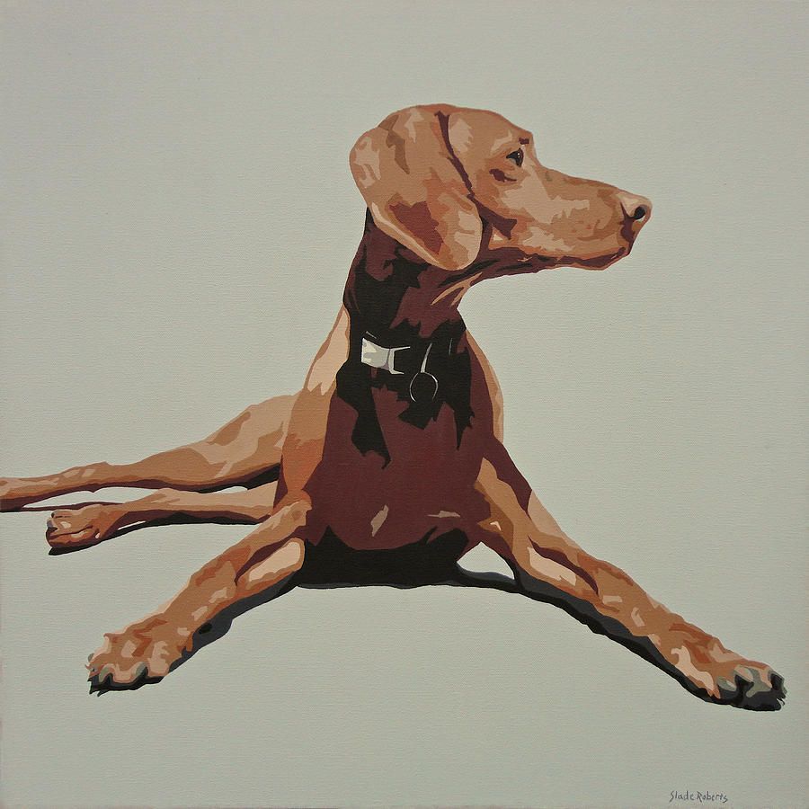 900x900 Vizsla Painting - Vizsla Painting
