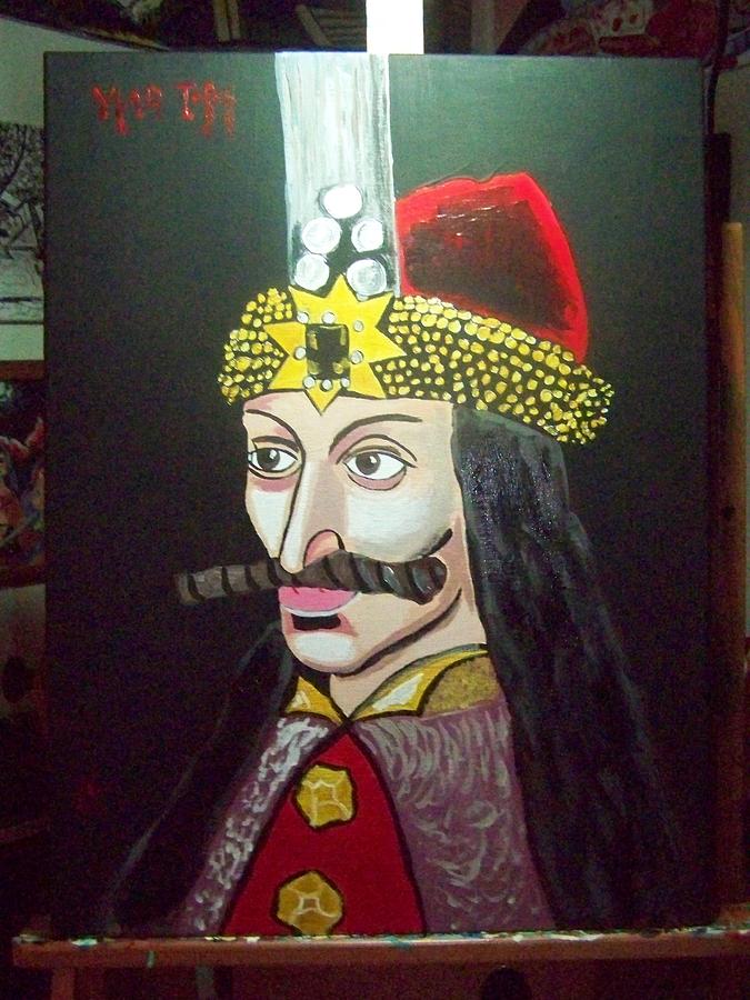 675x900 Vlad Tepes Painting By Jeffrey Foti - Vlad The Impaler Painting