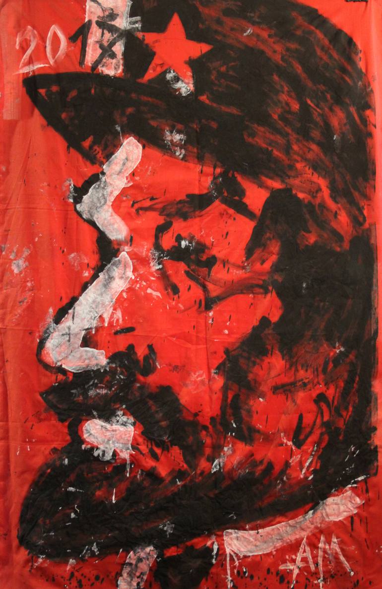 770x1187 Saatchi Art Vladimir Lenin Painting By Mikhail Abramov - Vladimir Lenin Painting