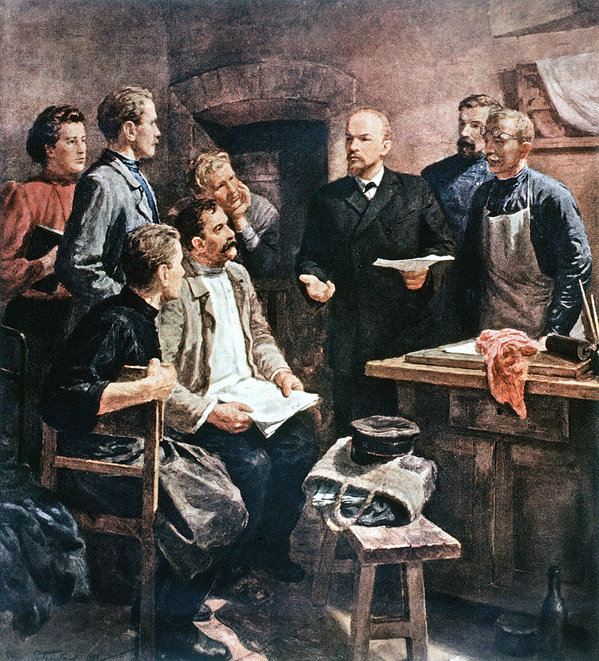 599x661 Vladimir Lenin (1870 1924) Art Print By Granger - Vladimir Lenin Painting