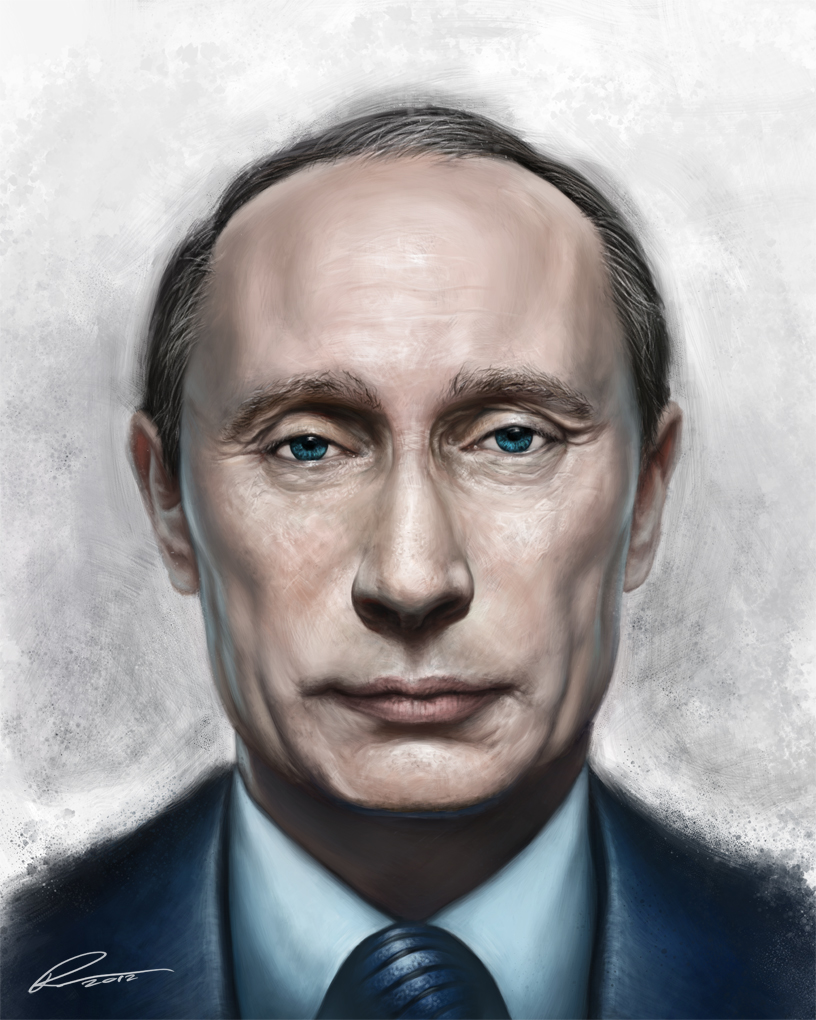 Vladimir Putin Painting at PaintingValley.com | Explore collection of ...