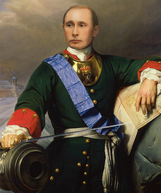 535x640 Peter The Great Vladimir Putin Russia Classical Hand Painted - Vladimir Putin Painting