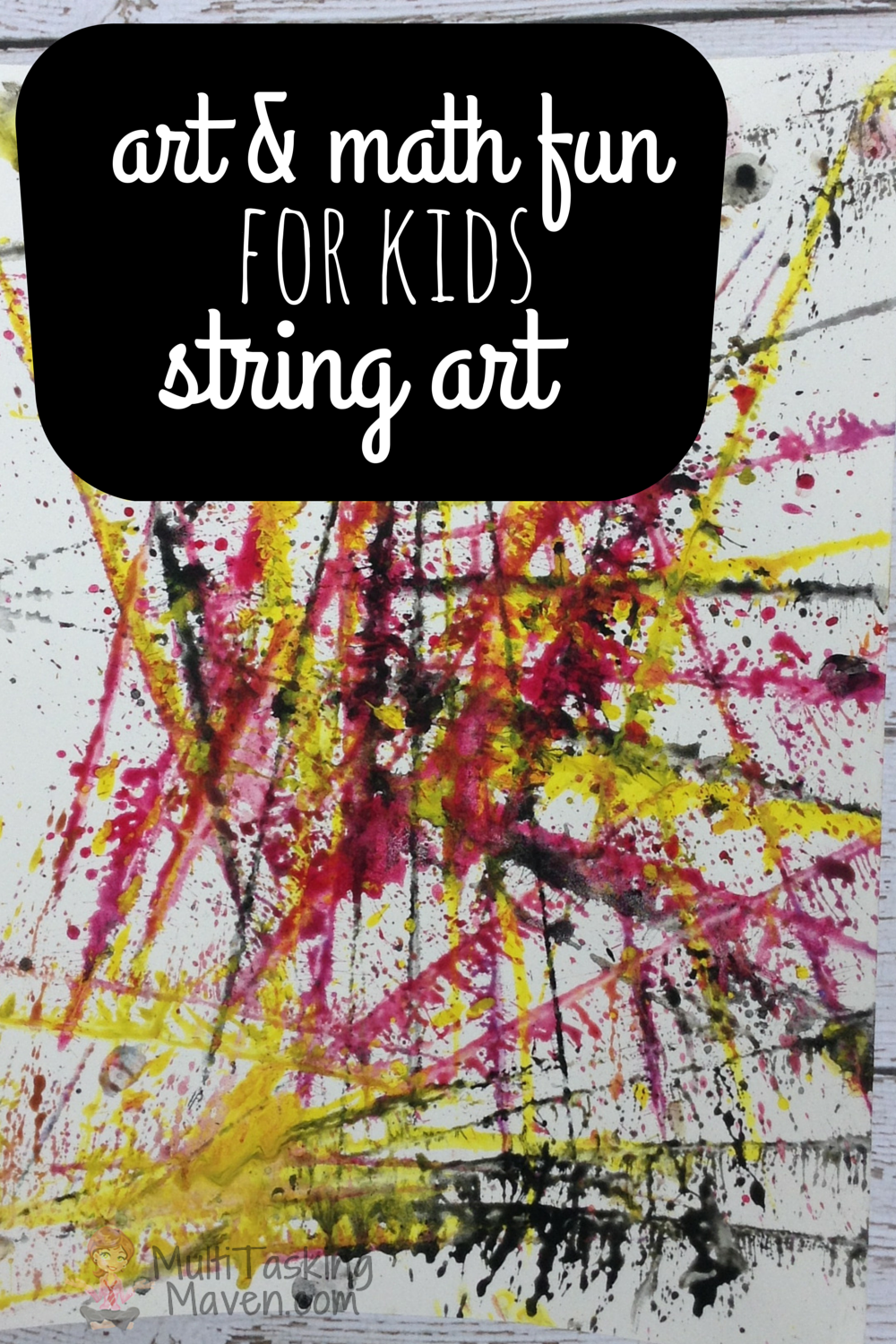 1000x1500 Painting With String Is Such An Easy, Fun, And Inexpensive Way - Vocabulary Painting