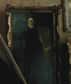 240x285 Portrait Of A Wizard In Black Flowing Robes Harry Potter Wiki - Voldemort Painting