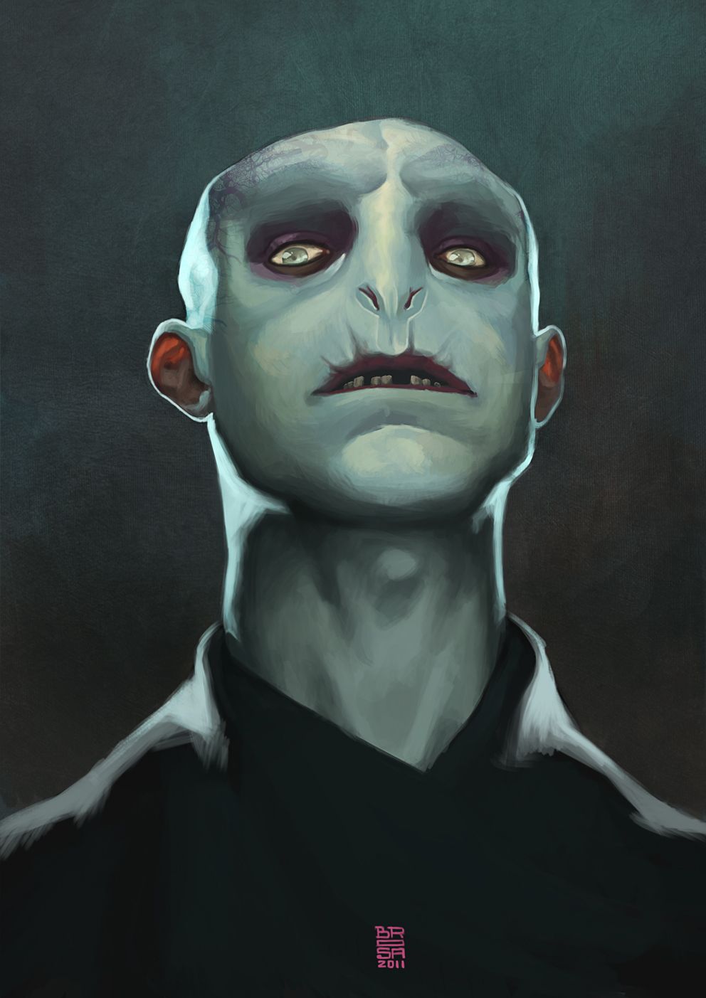 992x1403 Sergi Brosa Blog Digital Painting Lord Voldemort - Voldemort Painting