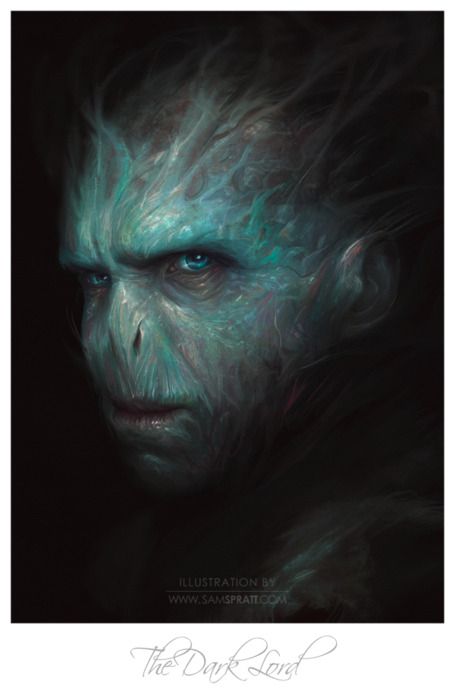 455x700 The Dark - Voldemort Painting