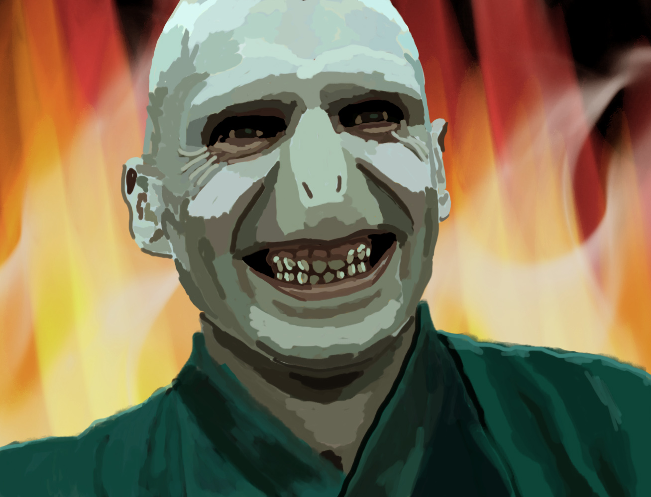 1308x1000 Voldemort! Digital Art For Our Digital World - Voldemort Painting