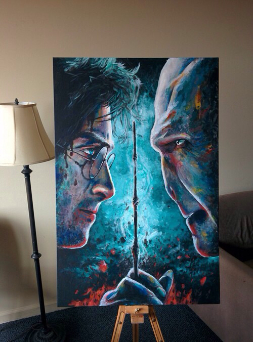 500x676 Image About Beautiful In Illustrations By Maria - Voldemort Painting