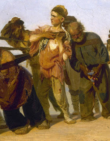 224x288 Repin's Barge Haulers - Volga Boatmen Painting