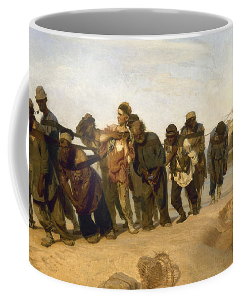 479x600 Volga Boatmen Coffee Mug For Sale By Celestial Images - Volga Boatmen Painting