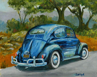 340x270 Volkswagen Painting Etsy - Volkswagen Painting