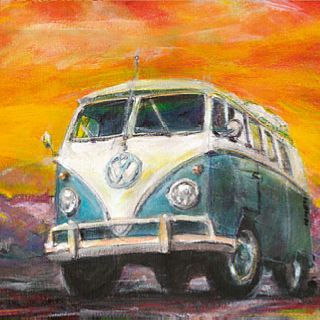 320x320 Vw Bus Pastel Painting Vw Bus, Vw And Pastels - Volkswagen Painting