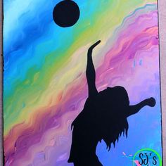 236x236 Volleyball Heartbeat - Volleyball Painting