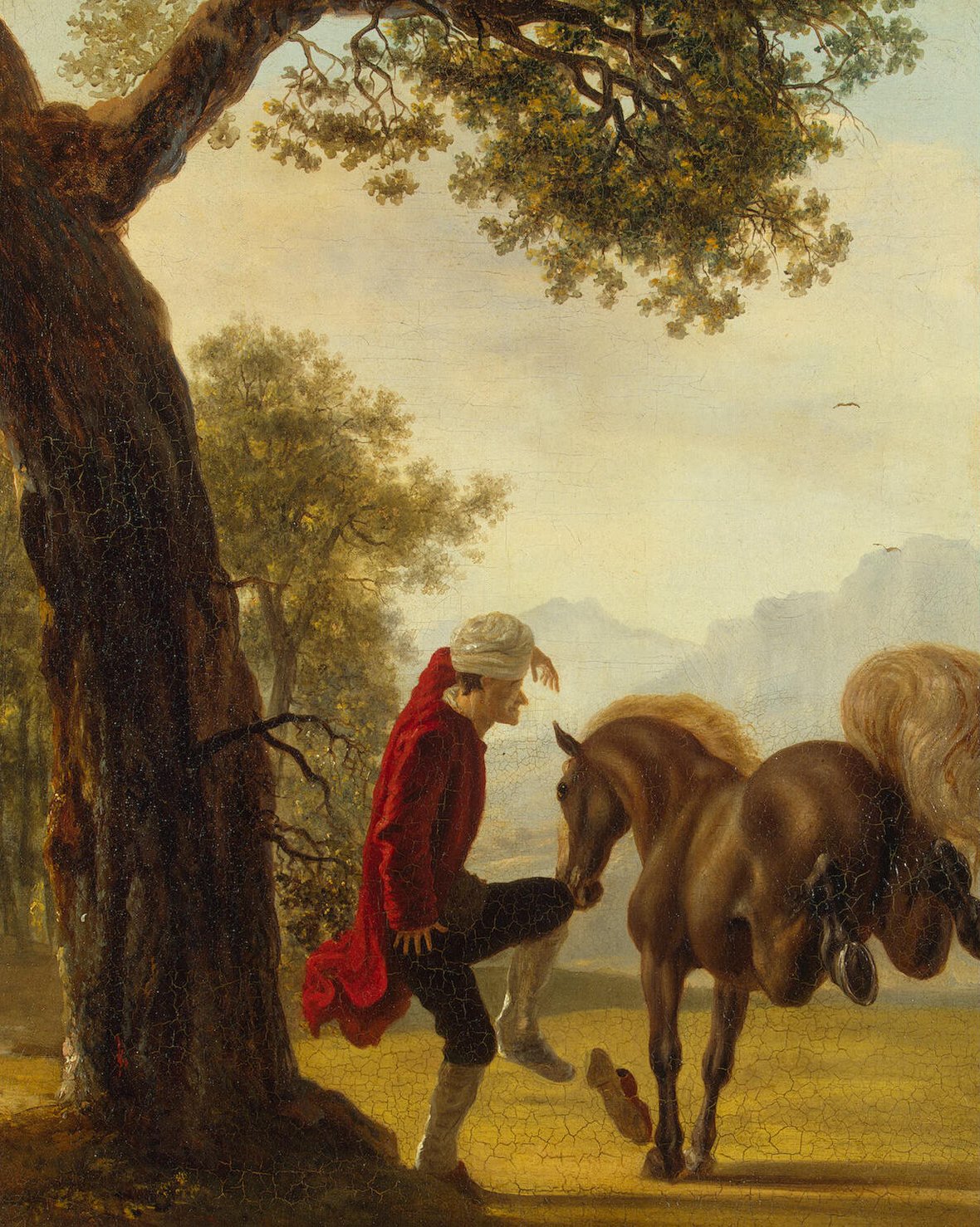 1180x1478 Voltaire Taming A Horse Painting Huber Jean Oil Paintings - Voltaire Painting