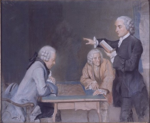 523x428 Voltaire In Pastel Neil Jeffares - Voltaire Painting