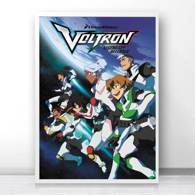 640x640 Voltron Legendary Defender Art Silk Poster Home Decor 12x18 - Voltron Painting