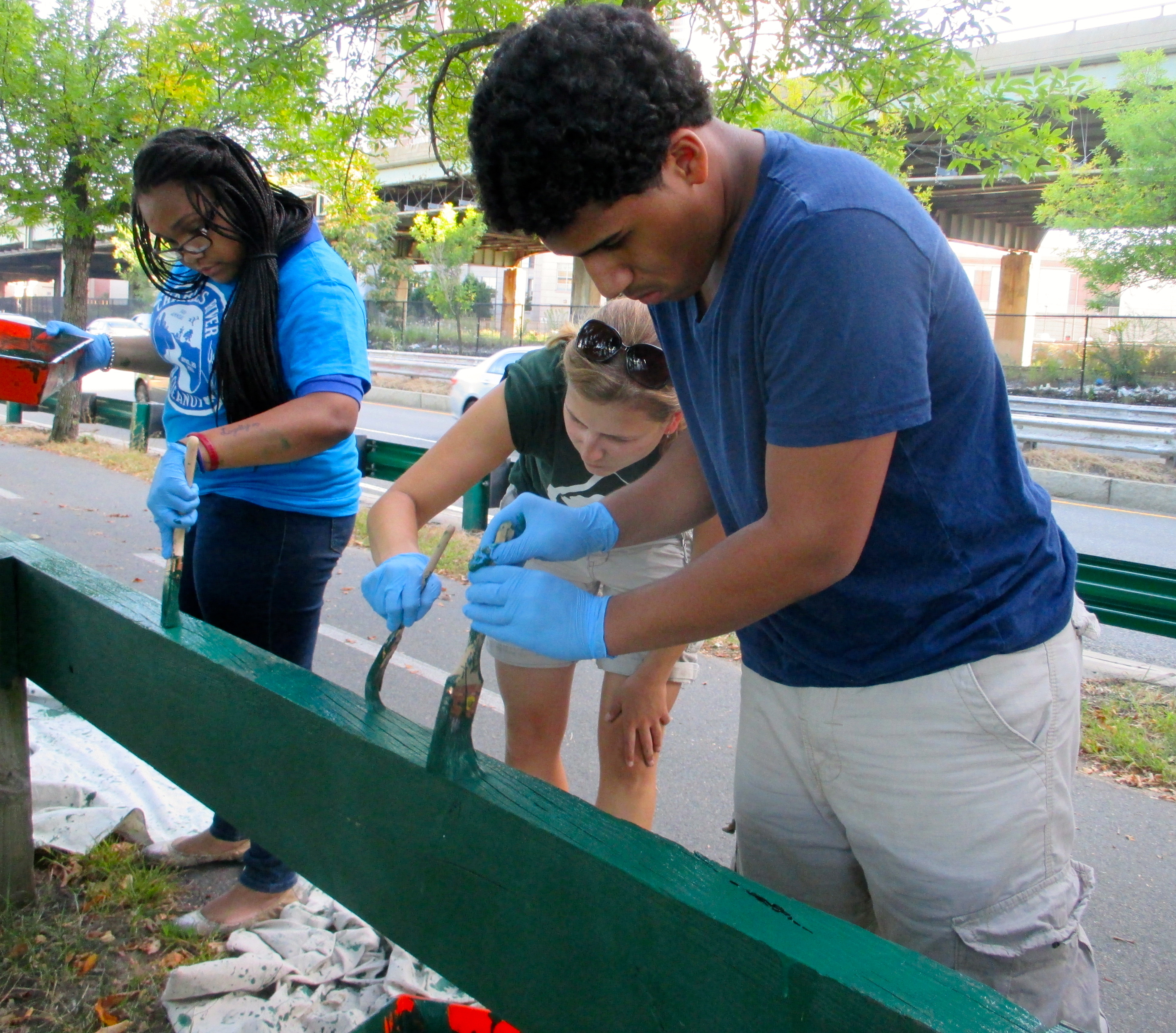 3885x3413 Conservancy Volunteers Charles River Conservancy - Volunteer Painting