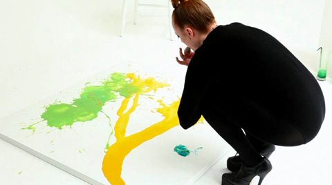 480x268 The Unique Art Of Millie Brown - Vomit Painting