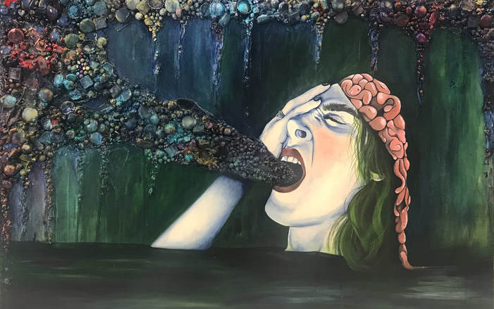 701x439 Brain Vomit - Vomit Painting
