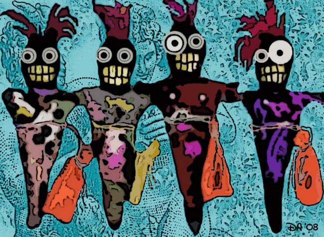 650x475 Pop Art Voodoo Artwork For Sale On Fine Art Prints - Voodoo Doll Painting