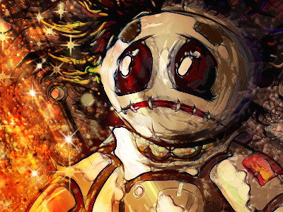 400x300 Voodoo Doll By Gregbo Watson - Voodoo Doll Painting