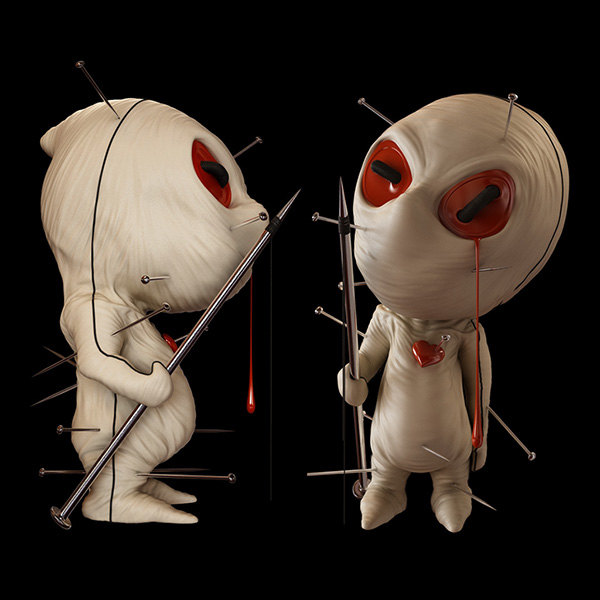 600x600 Voodoo Doll On Behance - Voodoo Doll Painting