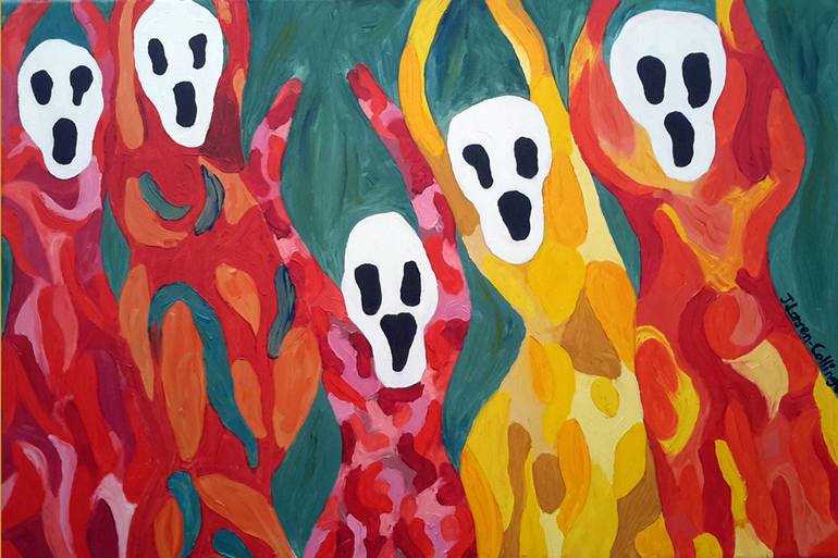 770x513 Saatchi Art Voodoo Rock Painting By J Larsen Collinge - Voodoo Painting