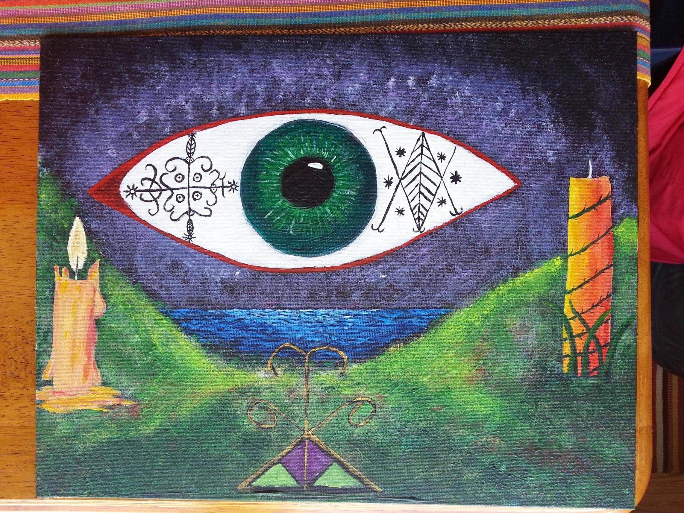 2285x1714 Voodoo Eye. I'M Painting For For A Friend. I Would Love A Critique - Voodoo Painting