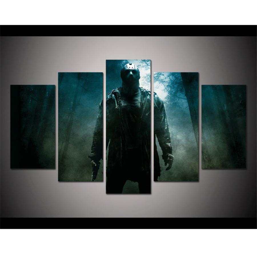 900x890 Jason Voorhees En Viernes 13,home Decor Hd Printed Modern Art - Voorhees Painting