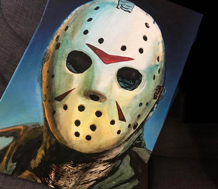 750x650 Jason Voorhees Painting By Victor Zetall Post 21017 - Voorhees Painting