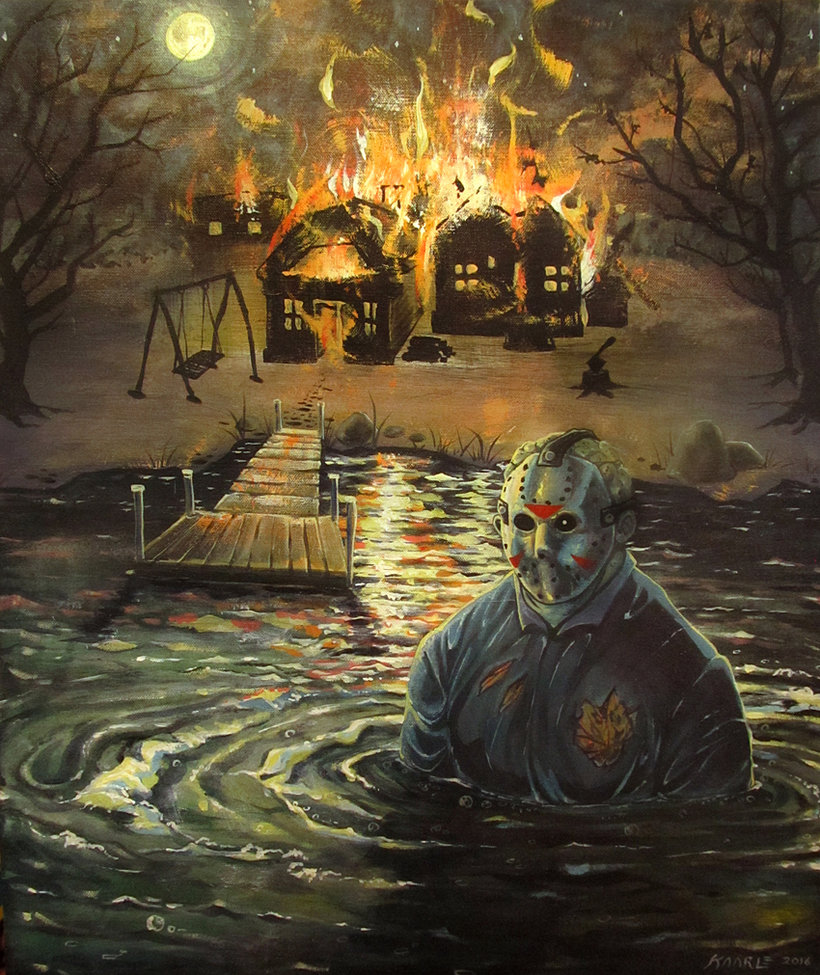 820x975 Let Them Burn, Jason By Kingkaarle - Voorhees Painting
