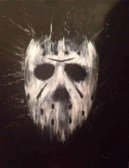 540x700 Portrait Of Jason Voorhees By Tiybotscreations On Stars Portraits - Voorhees Painting