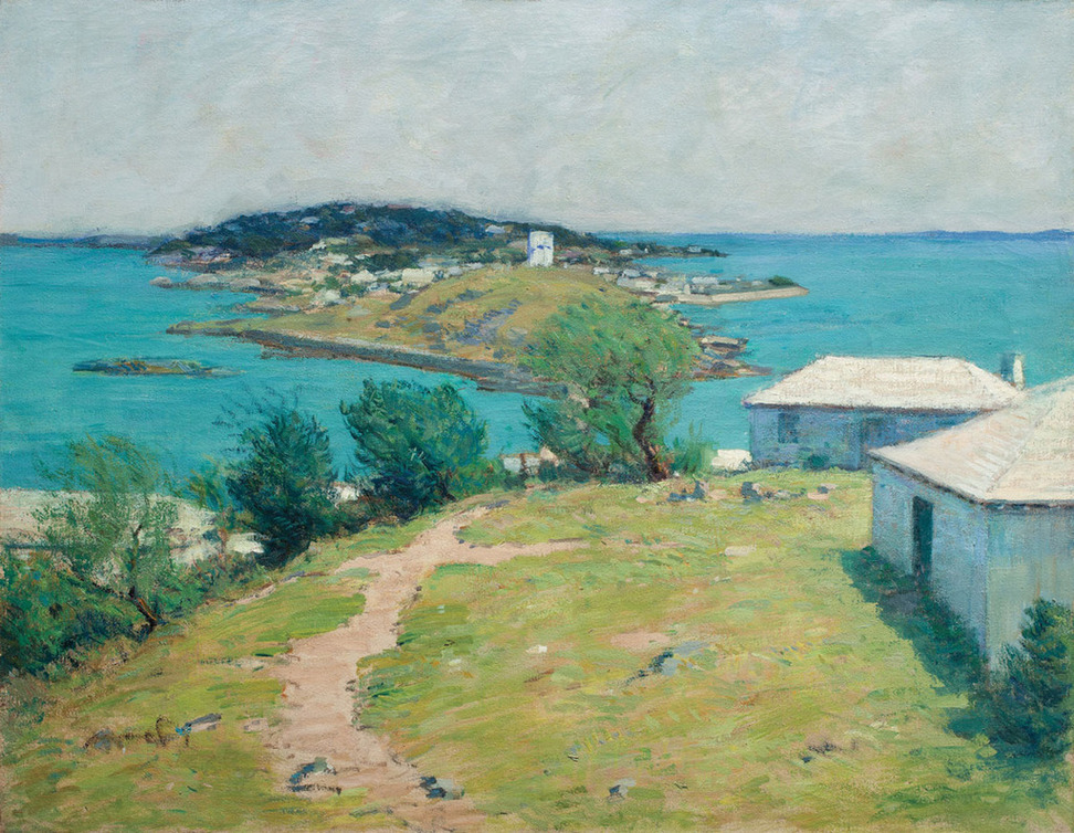 972x754 Rare Paintings Of Bermuda By American Impressionist Clark Voorhees - Voorhees Painting