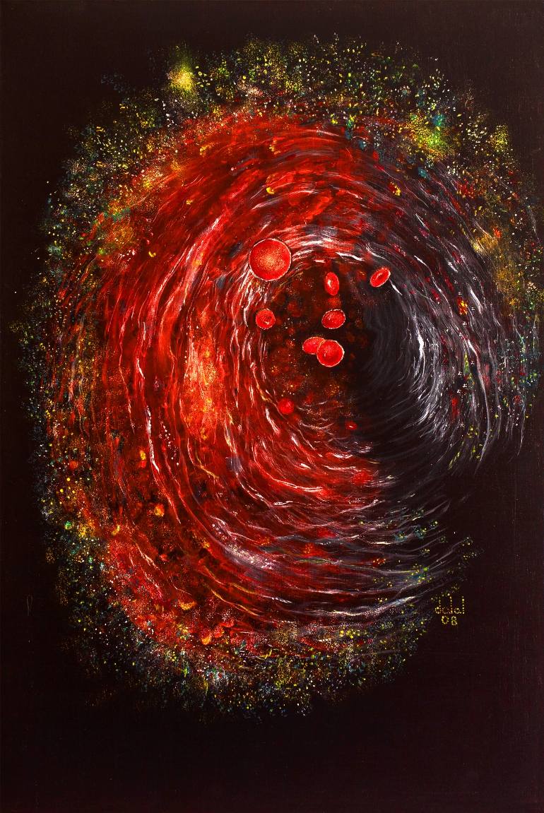 770x1151 Saatchi Art The Vortex Painting By Dalalism By Dalal Farah Baird - Vortex Painting