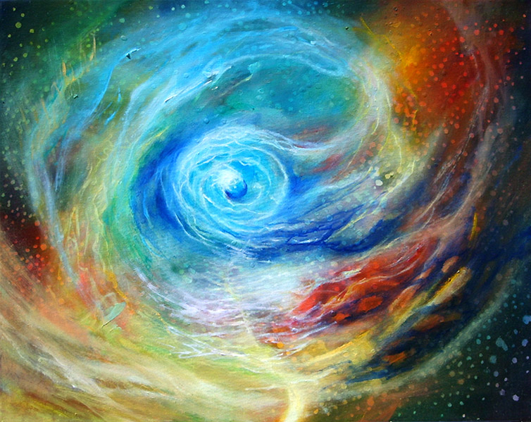 754x599 Surreal Paintings - Vortex Painting