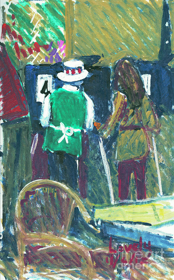 560x900 Voting At The Cypress 2014 1 Painting By Candace Lovely - Voting Painting