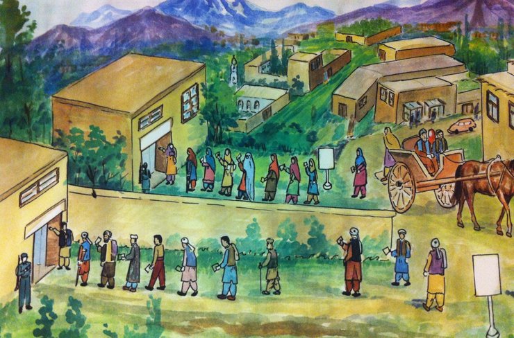 740x488 Election Access - Voting Painting