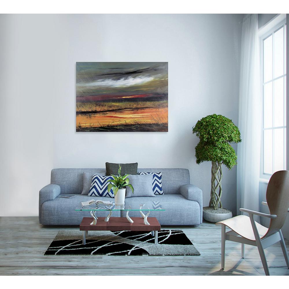 1000x1000 Marsh Land By David V. Painting Print On Wrapped Canvas Wall Art - Vpainting