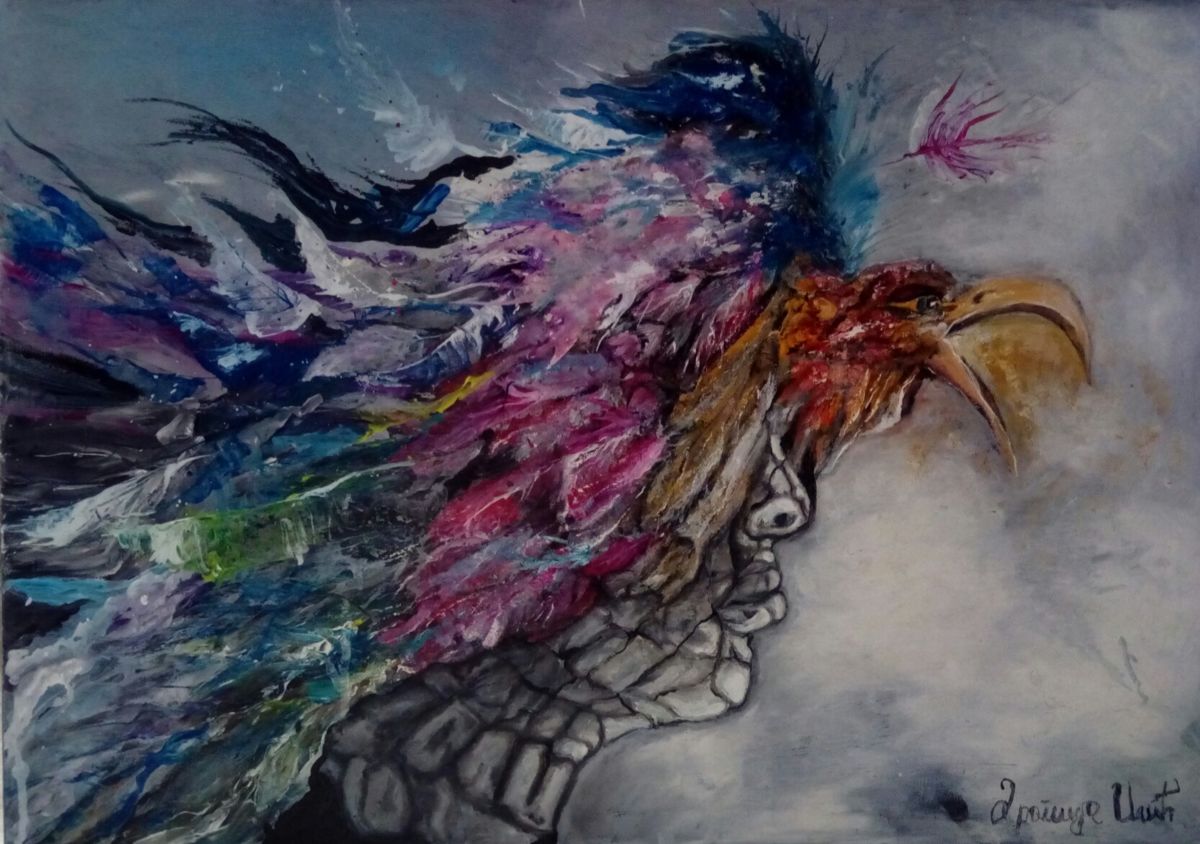 1200x844 Vulture (Dragica Ilic) - Vulture Painting