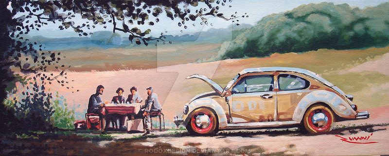 800x321 Vw Bug Painting 3 Da By Rodoxdesign - Vw Bug Painting