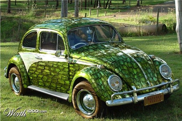624x414 Volkswagen Beetle Animal Custom Paint Job Paint Job, Wooden - Vw Bug Painting