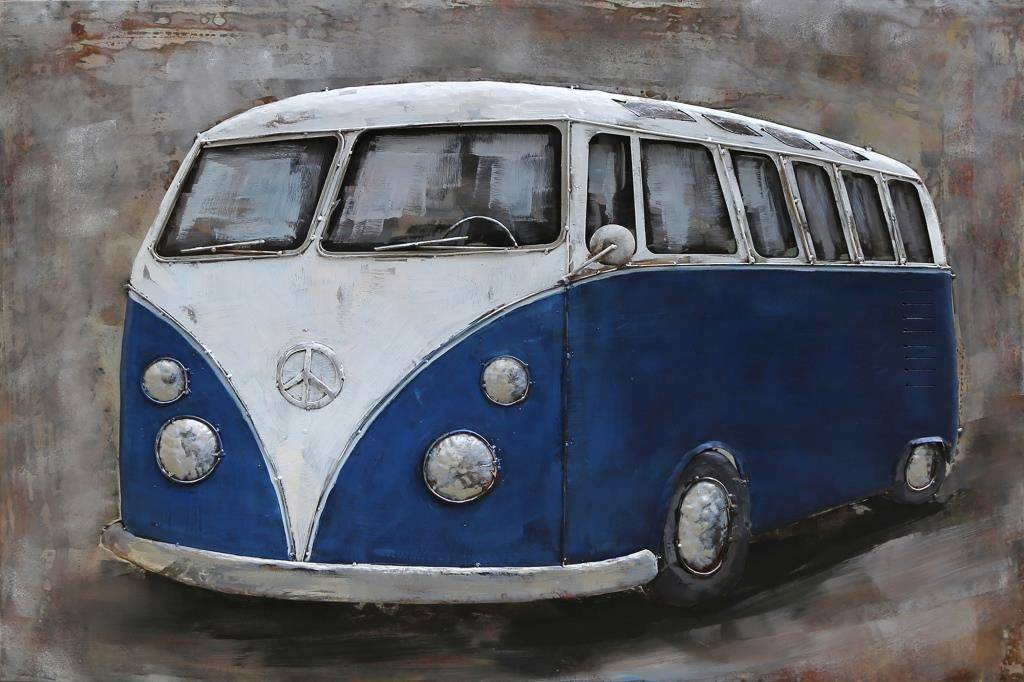 1024x682 3d Painting 80x120cm Volkswagen Bus - Vw Bus Painting