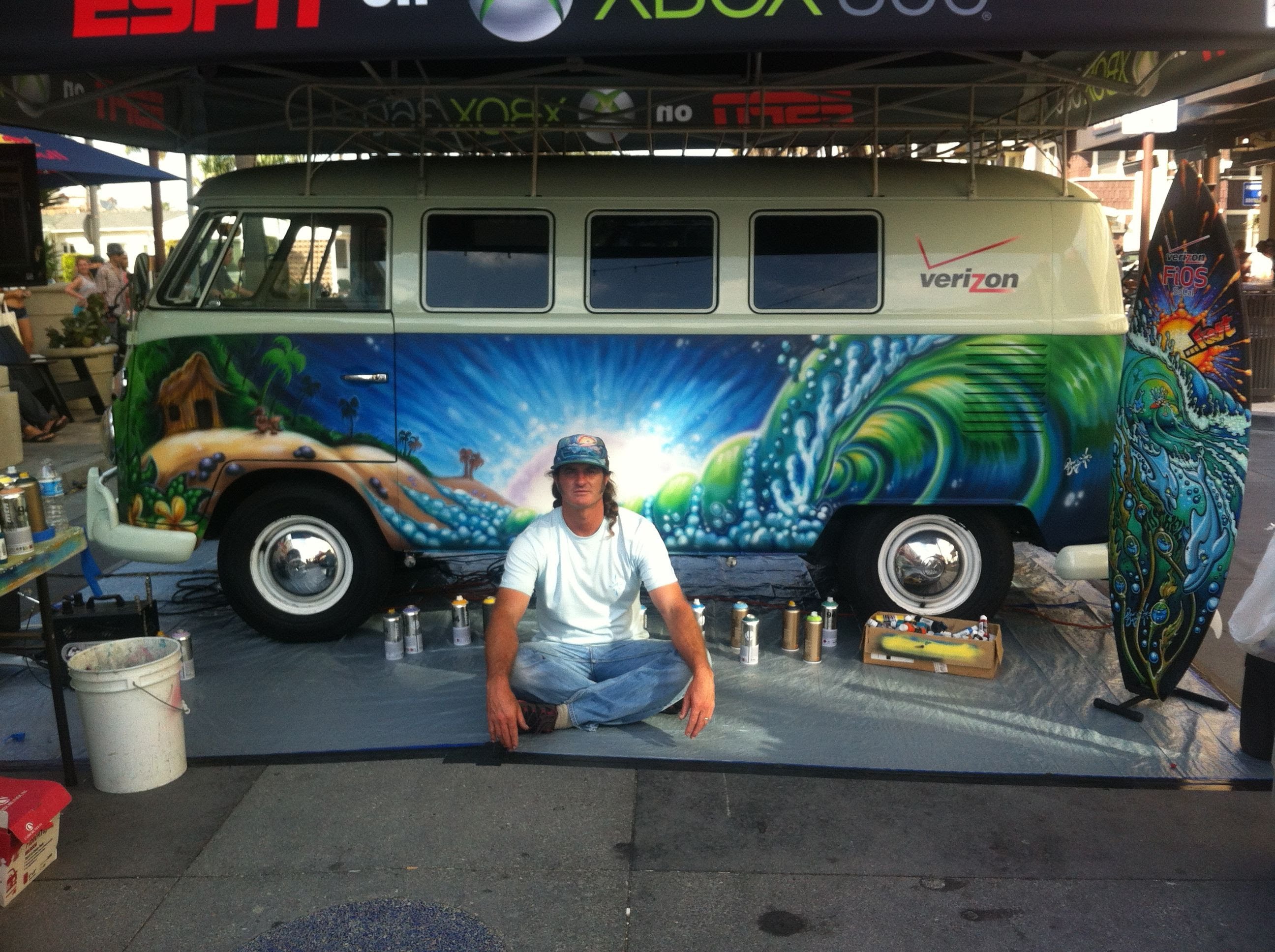 2592x1936 Live Painting Of A Vintage 1965 Vw Bus - Vw Painting