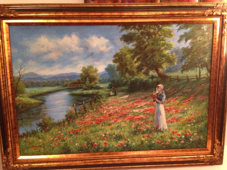 900x675 Used W. Hodges Oil Painting For Sale In Hawthorn Woods - W Hodges Painting