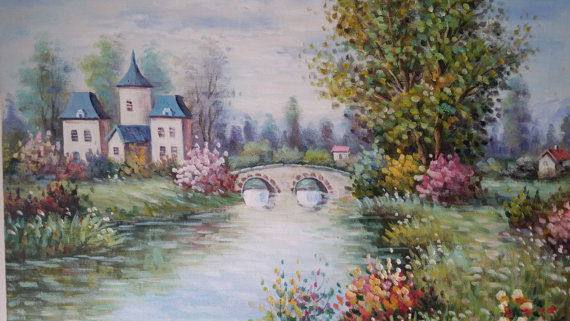 570x321 Items Similar To French Countryside Painting By W. Hodges On Etsy - W Hodges Painting